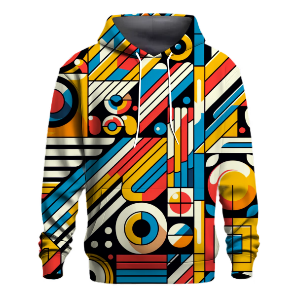 Retro Geometric Patterns Hoodie