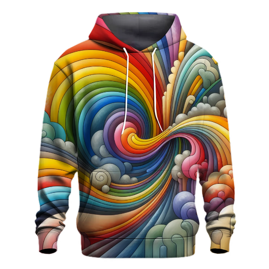 Rainbow Retro Revival Hoodie