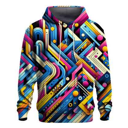 Cascading Geometric Shapes Hoodie