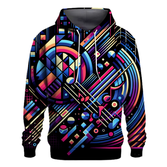 Electric Geometric Beats Hoodie