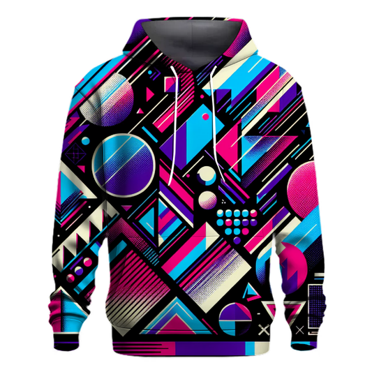 Funky Synthwave Geometry Hoodie