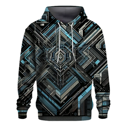 Futuristic Cyber Circuitry Hoodie