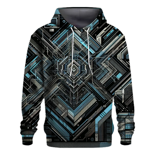 Futuristic Cyber Circuitry Hoodie