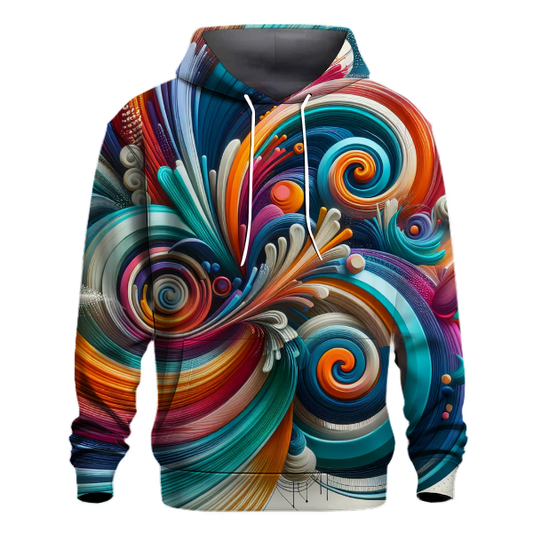 Vivid Spiral Patterns Hoodie