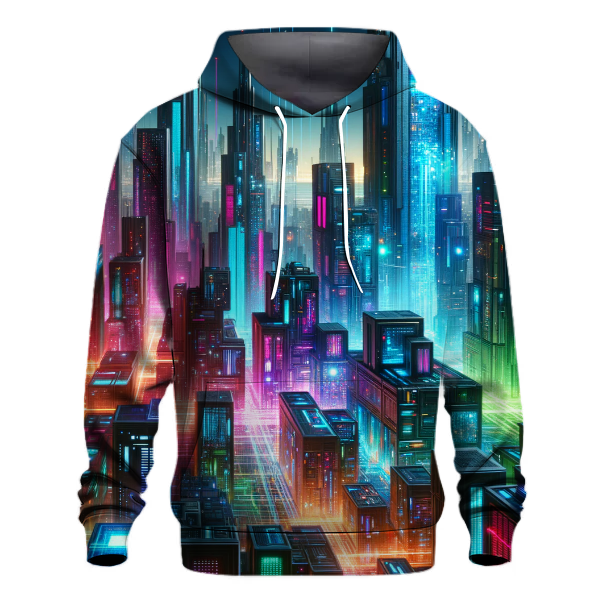 Cyberpunk Neon City Hoodie