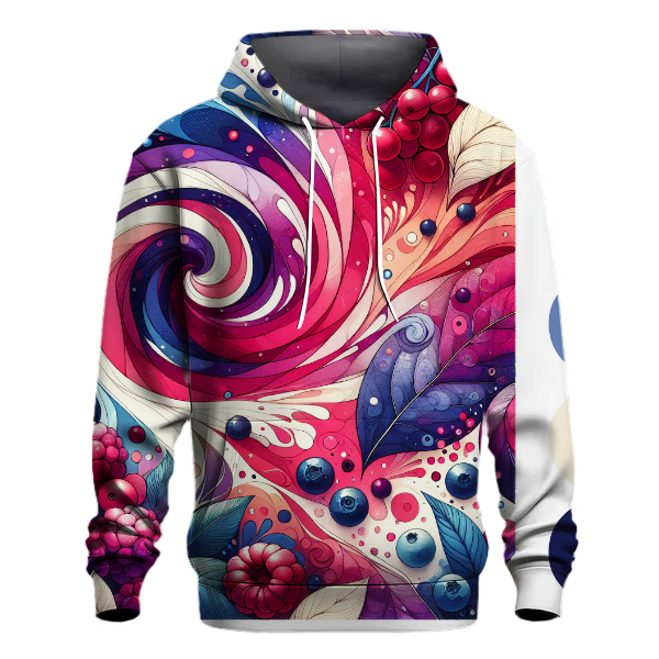 Wild Berry Patch Tie-dye Design Hoodie