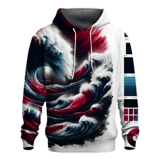 Crimson Wave Adventure Hoodie