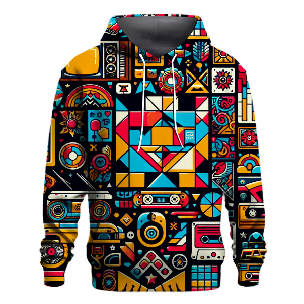 Retro Pop Culture Fusion Hoodie