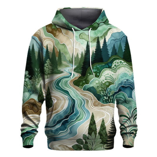 Mountain Stream Serene Hoodie