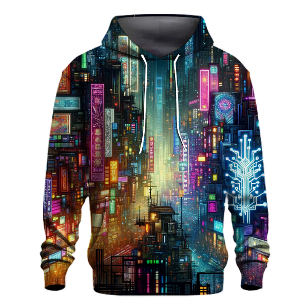 Cyberpunk Neon Vibes Hoodie