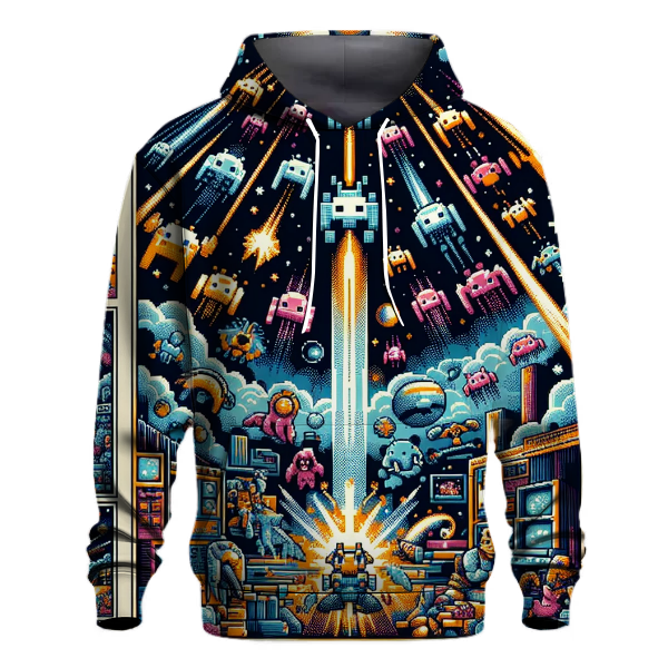 Retro Space Invaders Hoodie