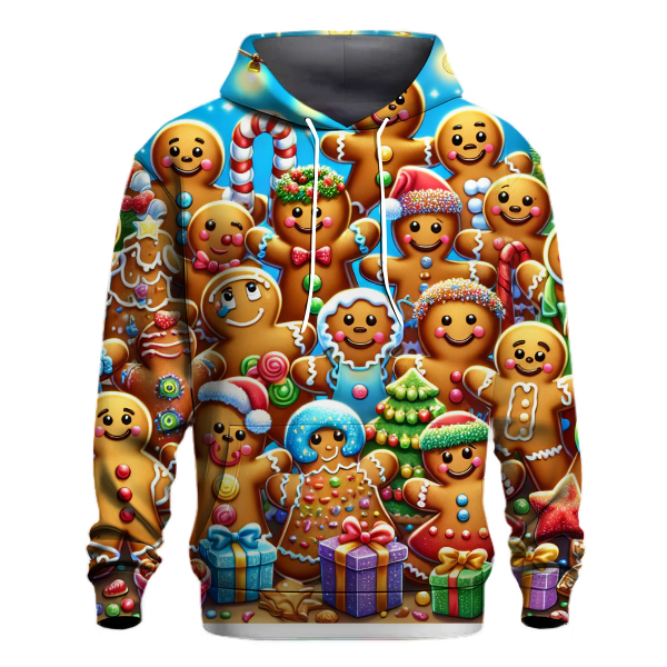 Whimsical Gingerbread Friends Hoodie