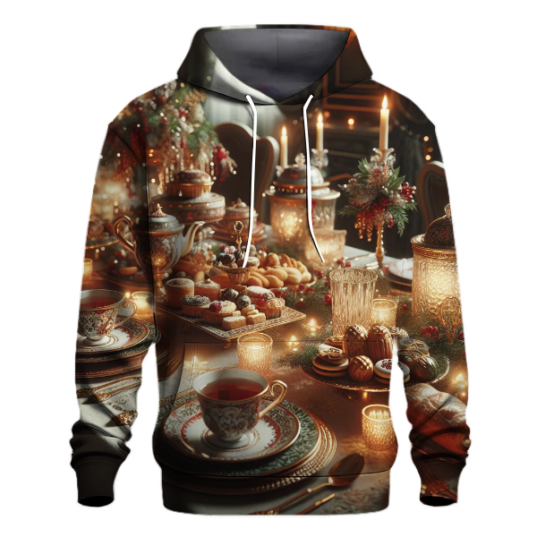 Holiday Tea Party Elegance Hoodie