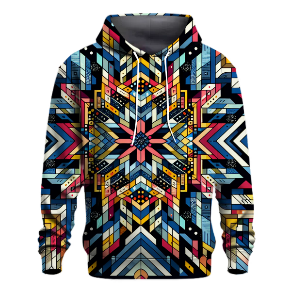 Colorful Geometric Kaleidoscope Hoodie