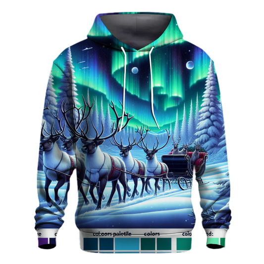 Enchanted Reindeer Sleigh Hoodie