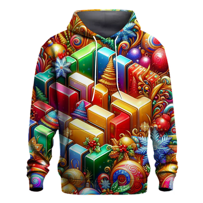 Funky Christmas Sliders Hoodie