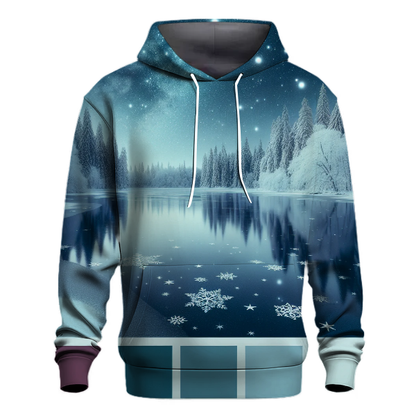 Frozen Lake Reflection Hoodie