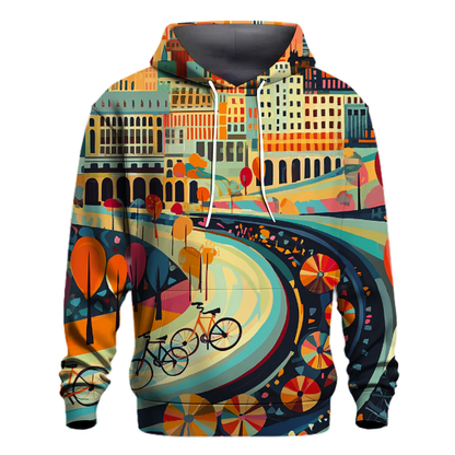 Biking Through the City Hoodie