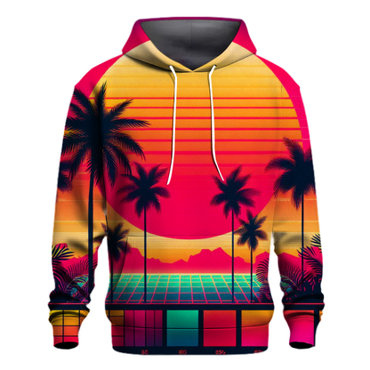 Tropical Retro Sunset Hoodie