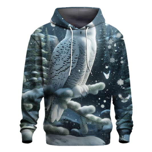 Snowy Owl Winter Charm Hoodie