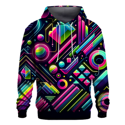 Retro Neon Vibes Hoodie