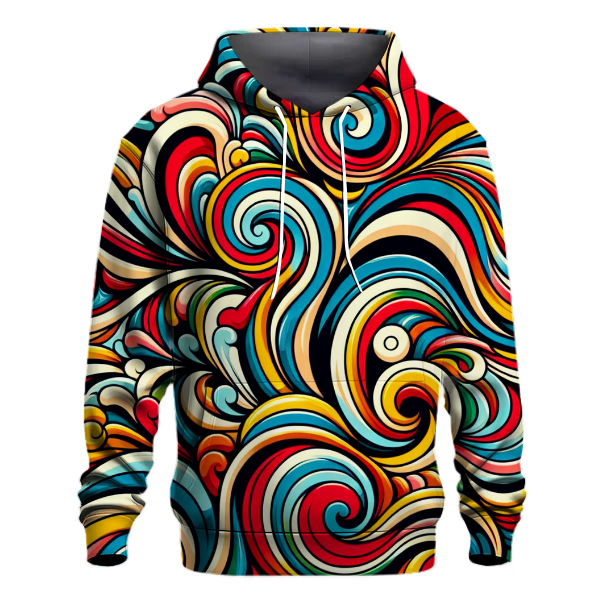 Groovy Rainbow Patterns Hoodie