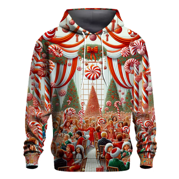 Charming Candy Cane Christmas Hoodie