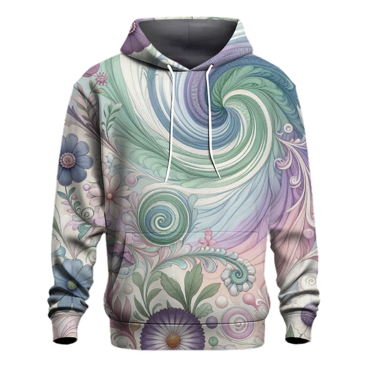 Whimsical Pastel Garden Hoodie