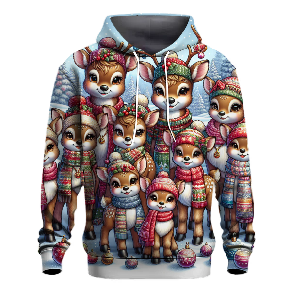 Reindeer Family Portrait Hoodie