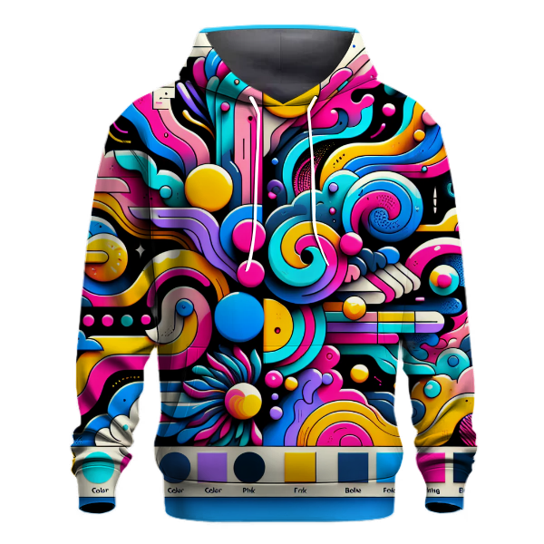 Bold Color Explosion Hoodie