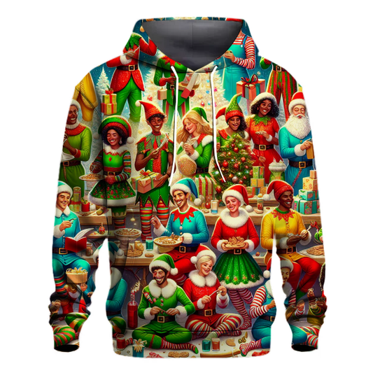 Cheerful Elf Brigade Hoodie