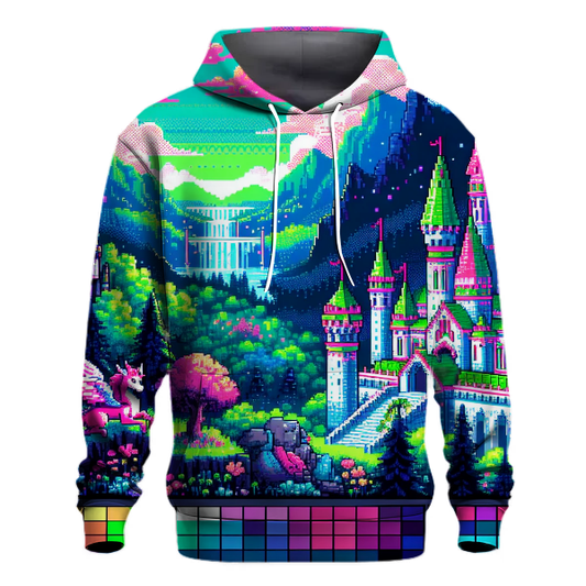 Colorful Pixel Art Fantasy Hoodie