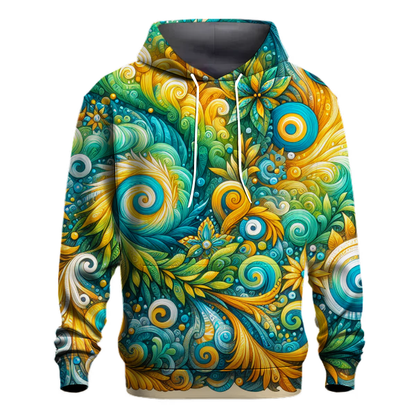 Tropical Oasis Tie-dye Hoodie