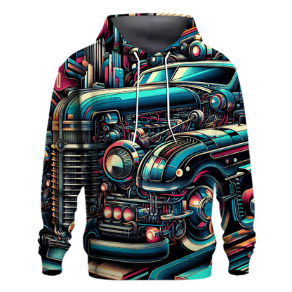 Retro Futuristic Fusion Hoodie