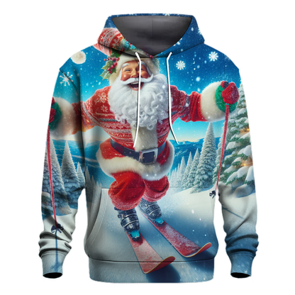 Skiing Santa Hoodie