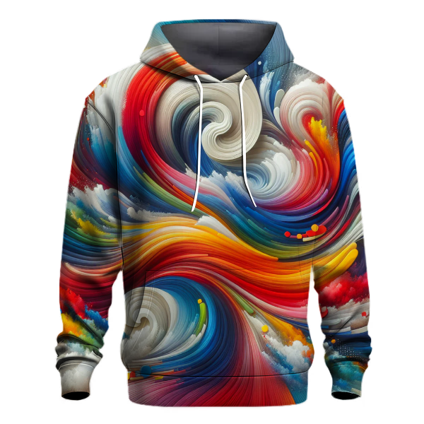 Abstract Color Waves Hoodie