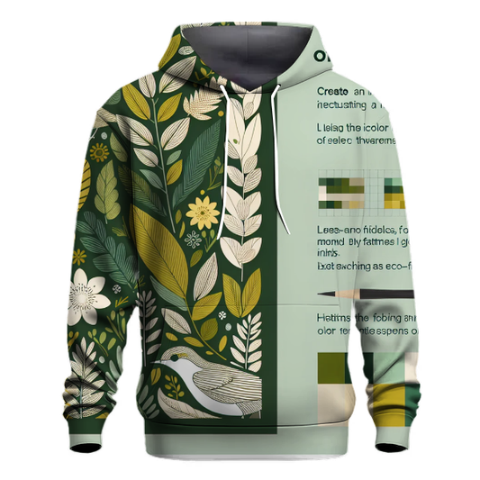 Harmonious Nature Prints Hoodie