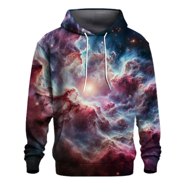 Galactic Nebula Glow Hoodie