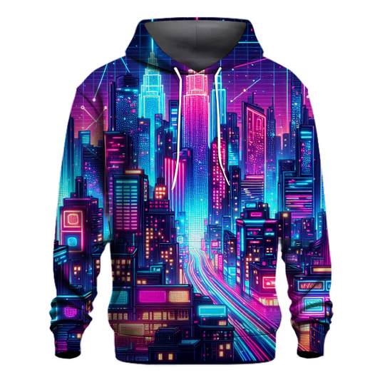 Neon Synth City Hoodie