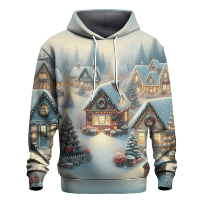 Vintage Christmas Village Hoodie