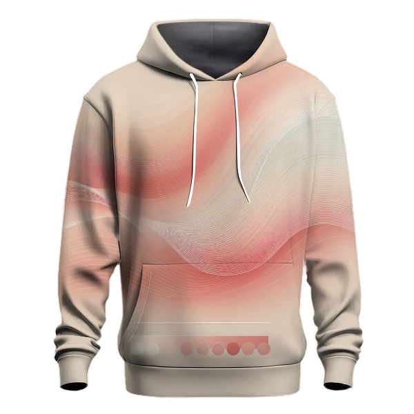 Twilight Coral Wave Hoodie