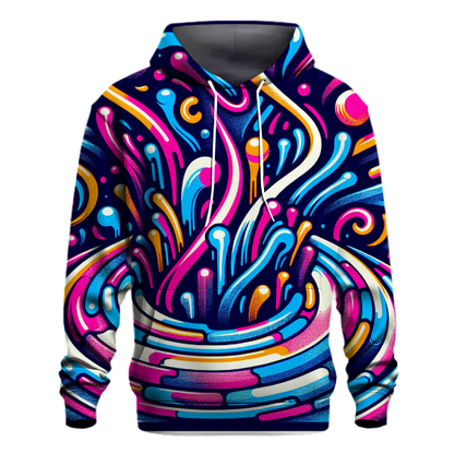 Retro Neon Groove Hoodie