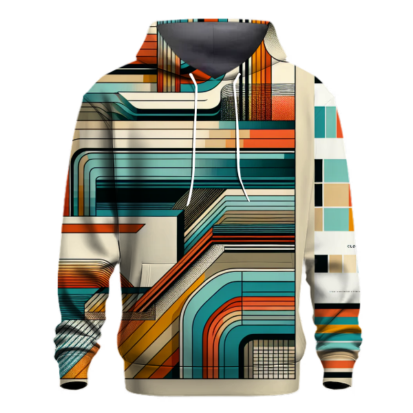 Bold Geometric Stripes Hoodie