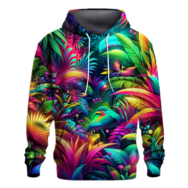 Bold Neon Jungle Hoodie