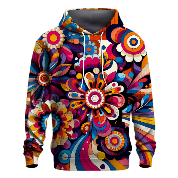 Retro Floral Bliss Hoodie