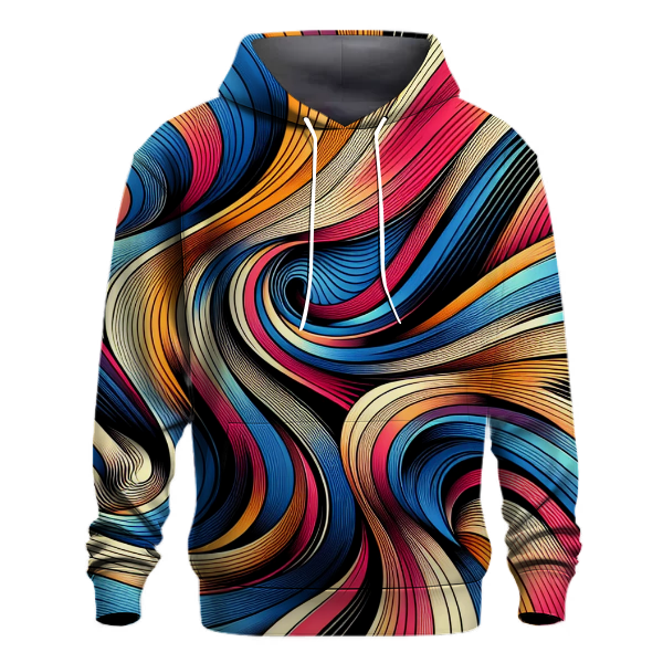 Digital Waves Design Hoodie Custom Hoodies