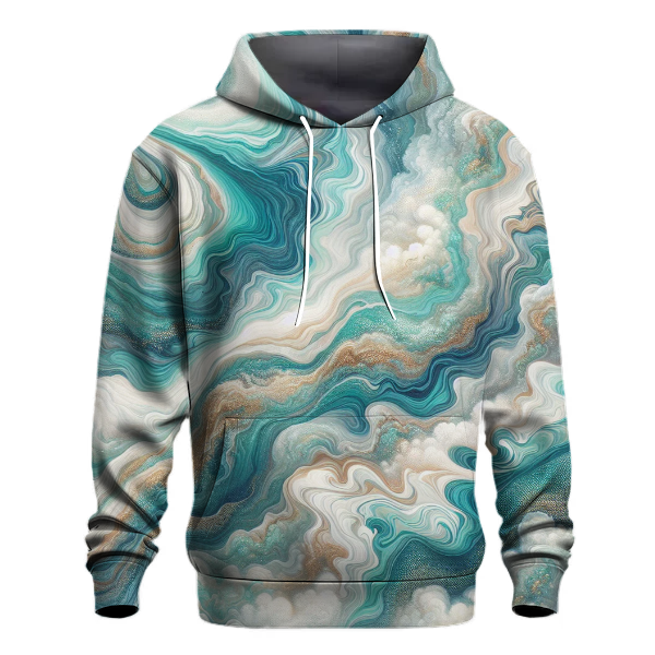 Iridescent Seafoam Swirl Hoodie