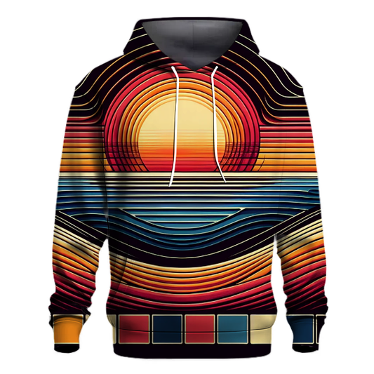 Retro Sunset Stripes Hoodie