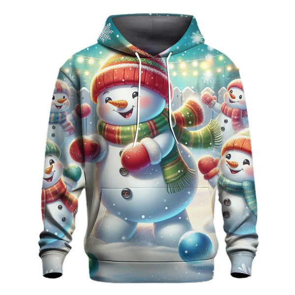 Merry Christmas Snowball Fight Hoodie