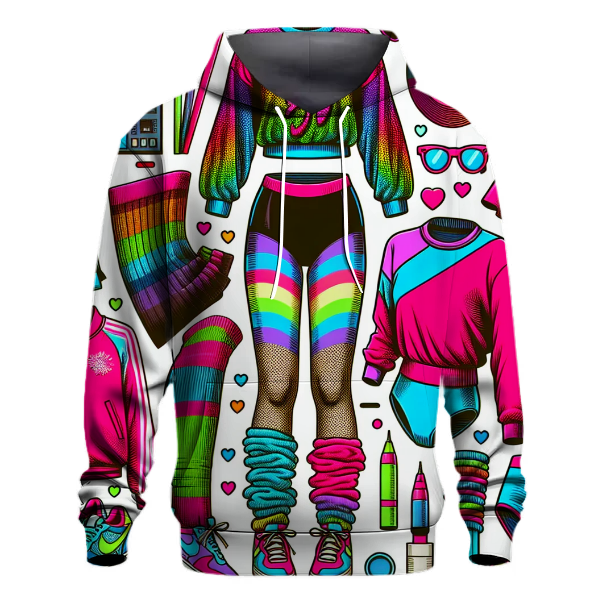 80s Fashion Collage Hoodie